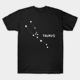 Zodiac Sign - Taurus Black T-Shirt